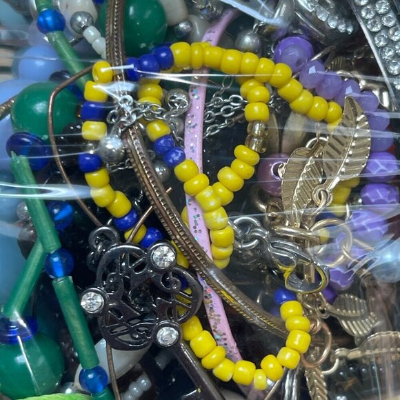 Craft Jewelry Lot 1lb, Beads, Charms, Findings, Rhinestones, Custom Send Request - Picture 1 of 15